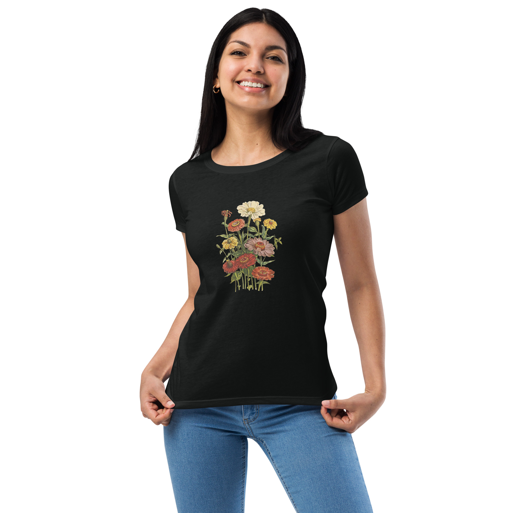 Buy a Lucky Brand Womens Floral Basic T-Shirt, TW6